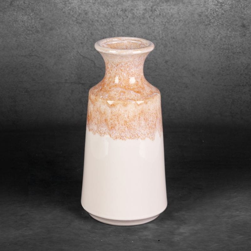 WAZON DEKORACYJNY RUBEN 16X31 CM KREMOWY