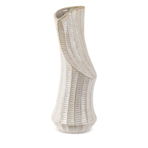 WAZON DEKORACYJNY LIZA 20X20X53 CM KREMOWY