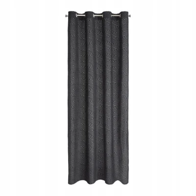 Zasłona Velvet 140x250 welwetowa gładka Cardin INGA czarny