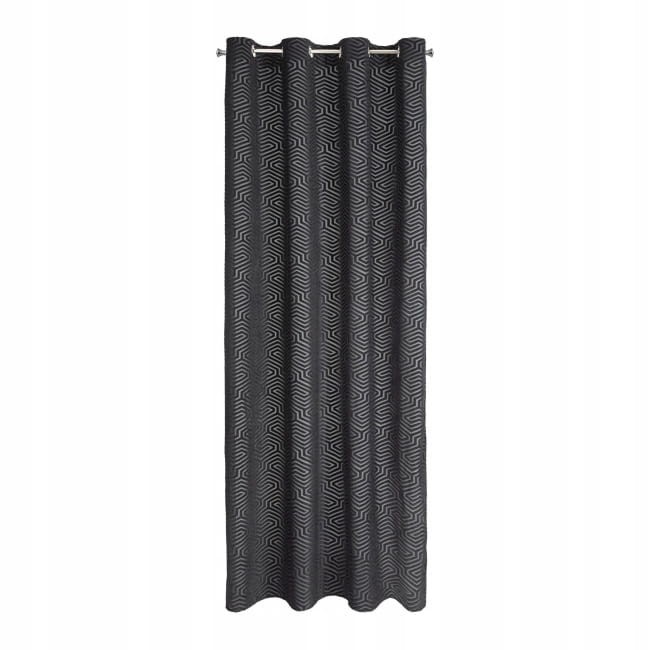 Zasłona Velvet 140x250 welwetowa gładka Cardin INGA czarny
