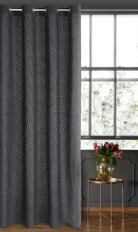 Zasłona Velvet 140x250 welwetowa gładka Cardin INGA czarny