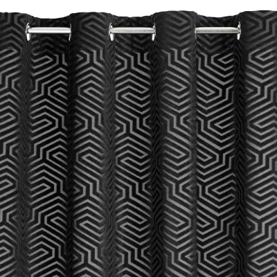 Zasłona Velvet 140x250 welwetowa gładka Cardin INGA czarny