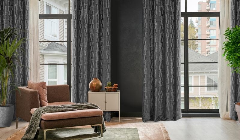 Zasłona Velvet 140x250 welwetowa gładka Cardin INGA czarny