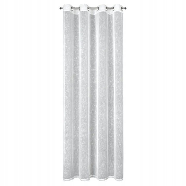 Firana gotowa Przelotki Kółka 140X250 CM Biała