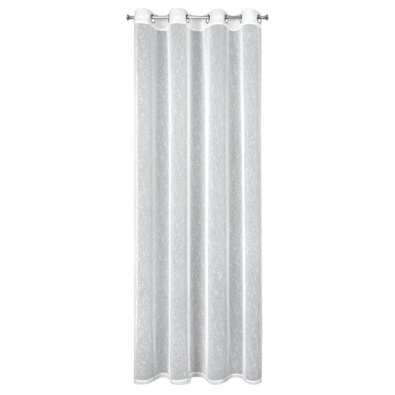 Firana gotowa Przelotki Kółka 140X250 CM Biała
