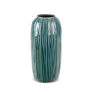 Wazon dekoracyjny REA 17x36 cm zielony z glinki ceramicznej