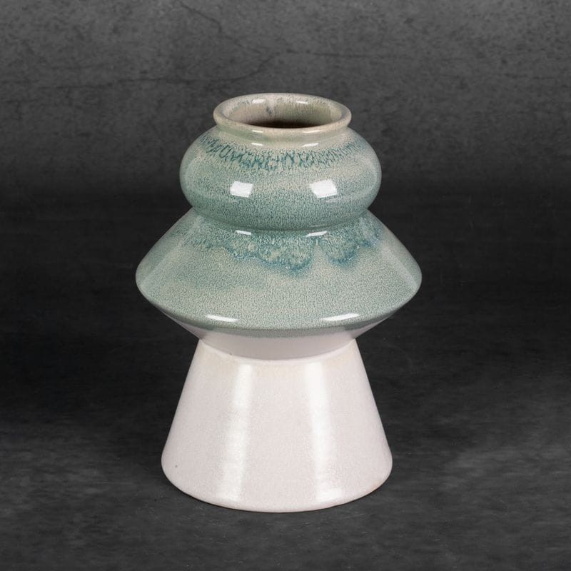WAZON DEKORACYJNY LIANA 17X23 CM KREMOWY