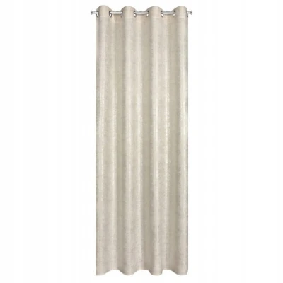 Zasłona gotowa boho płótno len 140X250 Naturalna