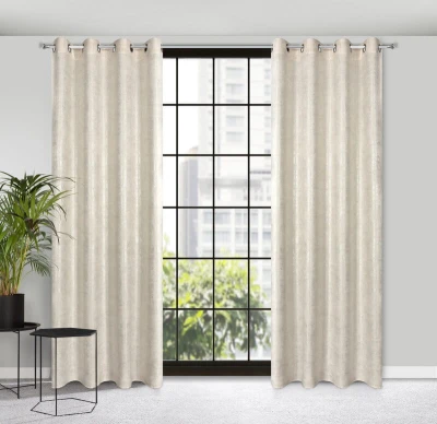 Zasłona gotowa boho płótno len 140X250 Naturalna