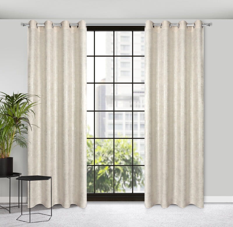 Zasłona gotowa boho płótno len 140X250 Naturalna