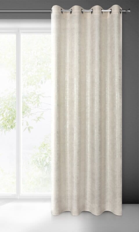 Zasłona gotowa boho płótno len 140X250 Naturalna