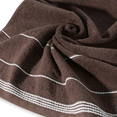 RĘCZNIK Kąpielowy Frotte 50X90 CM BRĄZOWY