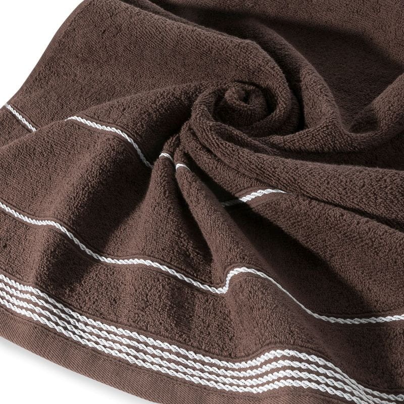 RĘCZNIK Kąpielowy Frotte 50X90 CM BRĄZOWY