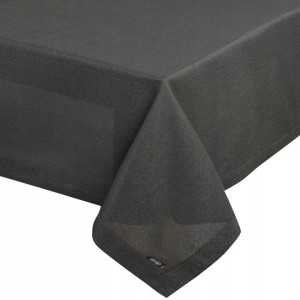 Obrus Bieżnik STELLA 2 145x300 cm Czarny 100% Poliester 255 GSM