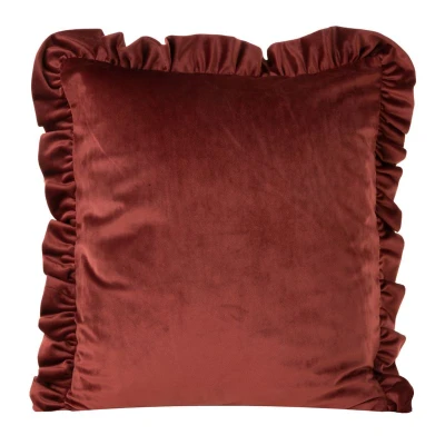 Poszewka welurowa velvet welwet 25 45X45 Ceglana