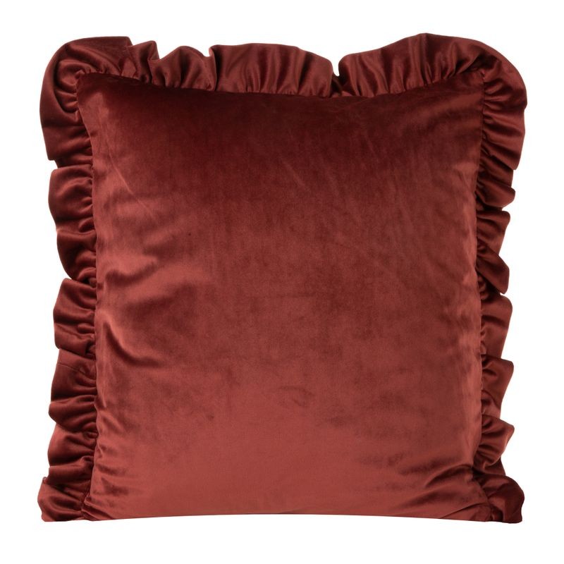 Poszewka welurowa velvet welwet 25 45X45 Ceglana