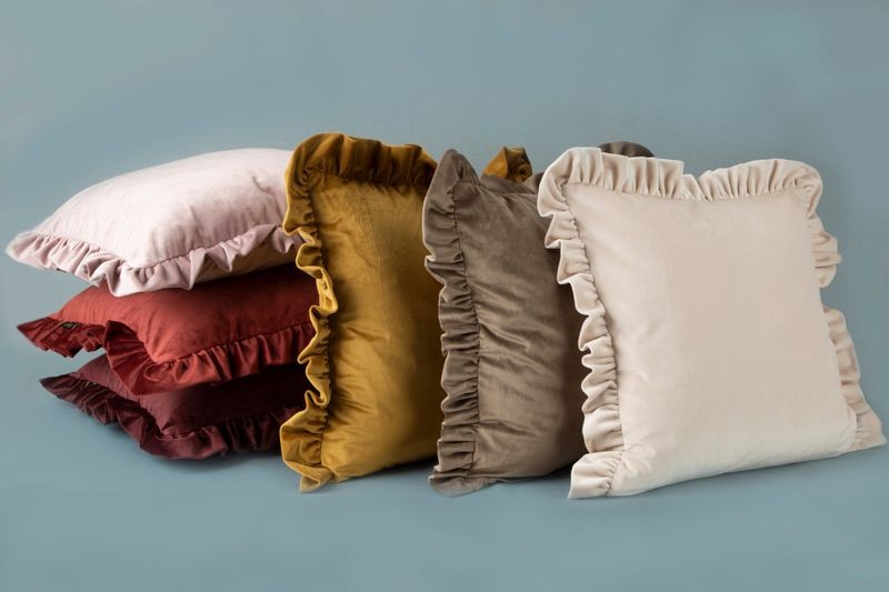Poszewka welurowa velvet welwet 25 45X45 Ceglana