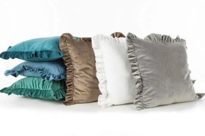 Poszewka welurowa velvet welwet 25 45X45 Ceglana