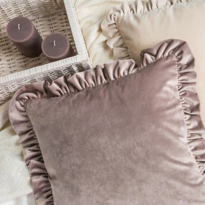 Poszewka welurowa velvet welwet 25 45X45 Ceglana