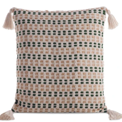 Poszewka Dekoracyjna BOHO Eko Beż 45X45 Kremowa