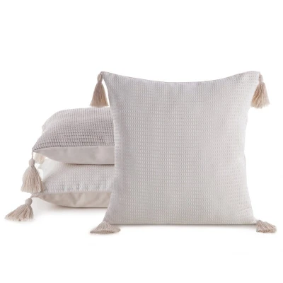 Poszewka Dekoracyjna BOHO Eko Beż 3 45X45 Beżowa