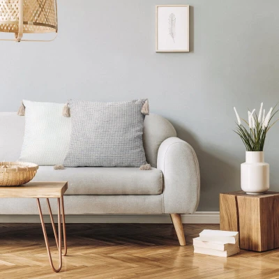 Poszewka Dekoracyjna BOHO Eko Beż 3 45X45 Beżowa
