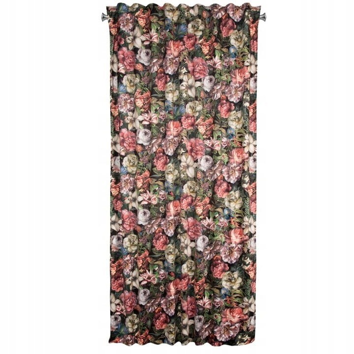 PEONIA ZASŁONA Z WELWETU W KWIATY TAŚMA 140x270 cm