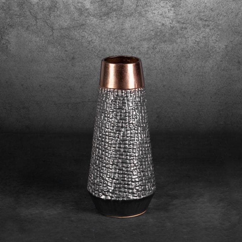 WAZON DEKORACYJNY 16X34 CM KREMOWY