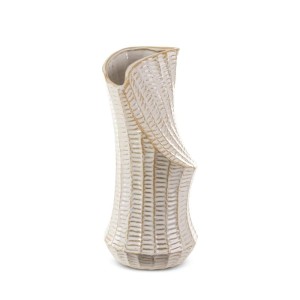 WAZON DEKORACYJNY LIZA 18X18X40 CM KREMOWY