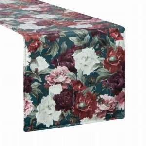 Obrus Bieżnik Welurowy Velvet 2 35X180 CM ZIELONY