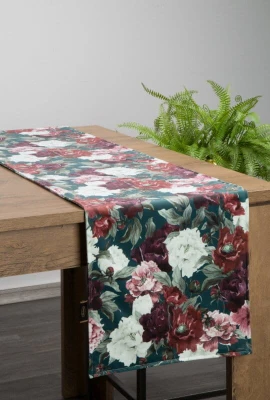 Obrus Bieżnik Welurowy Velvet 2 35X180 CM ZIELONY