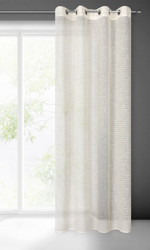 Zasłona gotowa boho lekka ecru 140X250 Naturalna