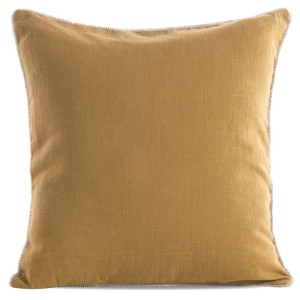 Poszewka na poduszkę Lniana Len boho 43X43 Miodowa