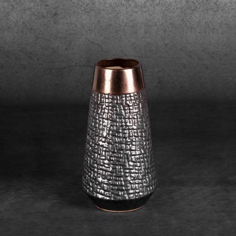 WAZON DEKORACYJNY 14X26 CM STALOWY