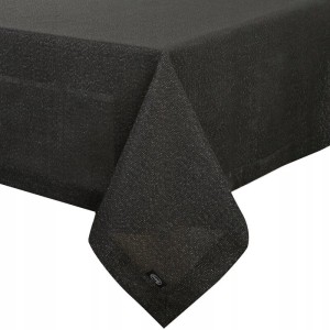Obrus Bieżnik STELLA 1 145x350 cm Czarny, 40% Bawełna, 60% Poliester