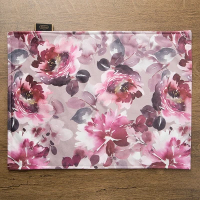 Obrus Bieżnik Welurowy Velvet 1 30X40 CM PUDROWY