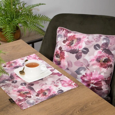 Obrus Bieżnik Welurowy Velvet 1 30X40 CM PUDROWY