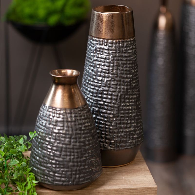 WAZON DEKORACYJNY 16X24 CM STALOWY