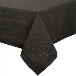 Obrus Bieżnik STELLA 1 145x300 cm Czarny, 40% Bawełna, 60% Poliester