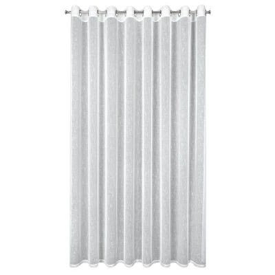 Firana gotowa Przelotki Kółka 300X250 CM Biała