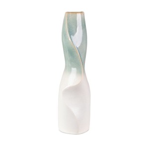 WAZON DEKORACYJNY LIANA 14X13X47 CM KREMOWY