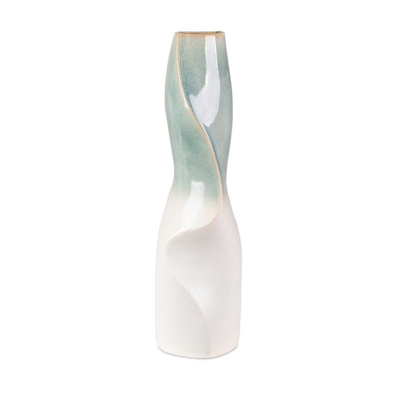 WAZON DEKORACYJNY LIANA 14X13X47 CM KREMOWY
