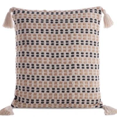 Poszewka Dekoracyjna BOHO Eko Beż 45X45 Kremowa