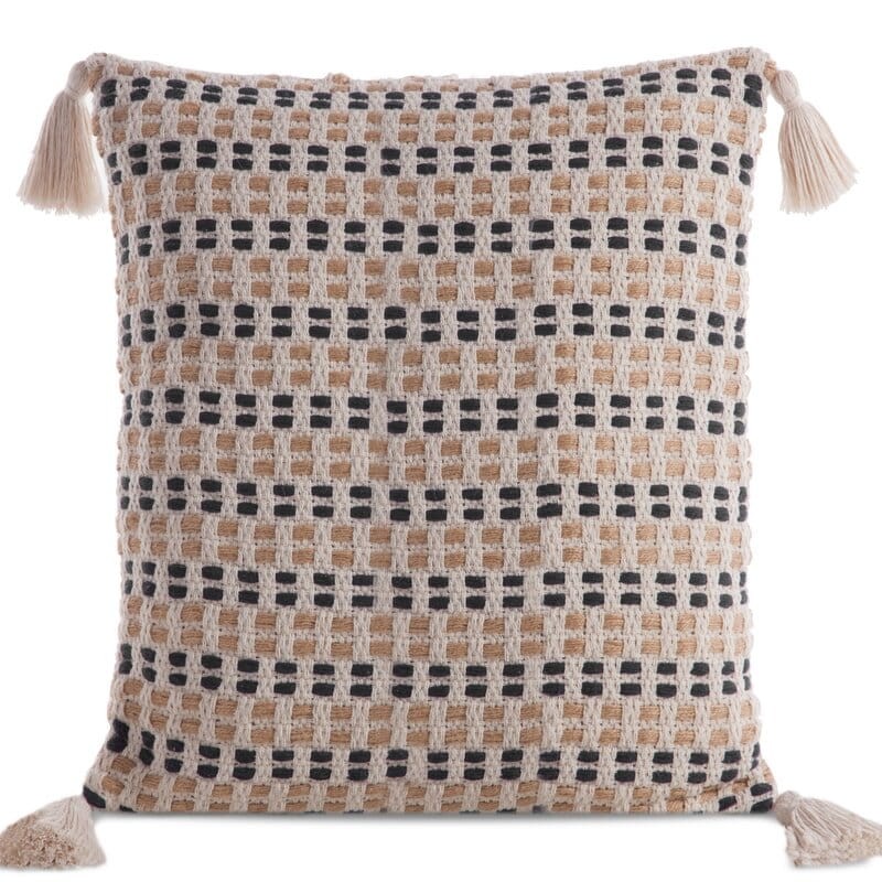 Poszewka Dekoracyjna BOHO Eko Beż 45X45 Kremowa