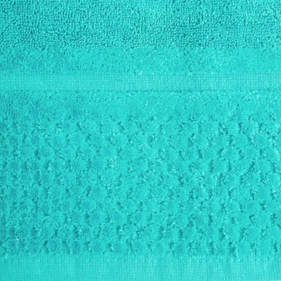 RĘCZNIK Wytłaczany Bawełniany 50 X 90 CM TURKUSOWY