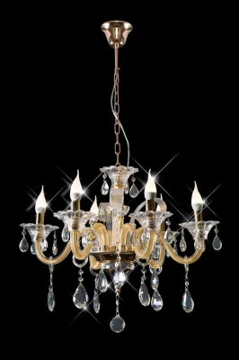 LAMPA Żyrandol Glamour 70X52-115 Złota