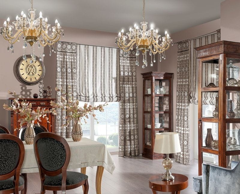 LAMPA Żyrandol Glamour 70X52-115 Złota