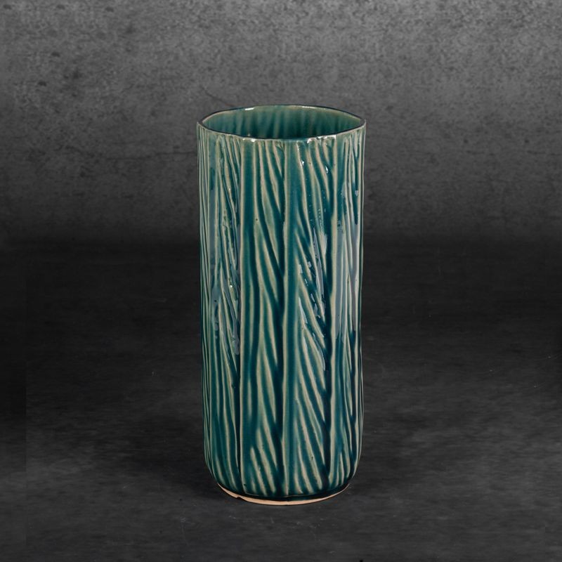 WAZON DEKORACYJNY REA 12X28 CM ZIELONY