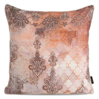 Poszewka na poduszkę Lniana Len boho 18 45X45 Pudrowa