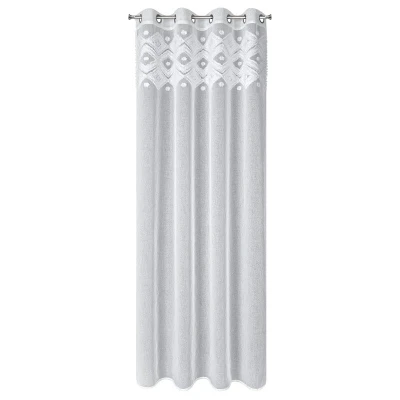 ESTERA BIAŁA LEKKA ZASŁONA W STYLU BOHO 140x250 cm